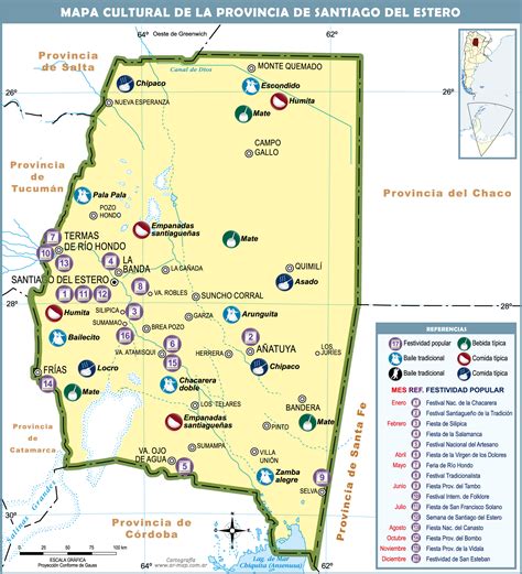 Cultural Map Of The Province Of Santiago Del Estero Ex