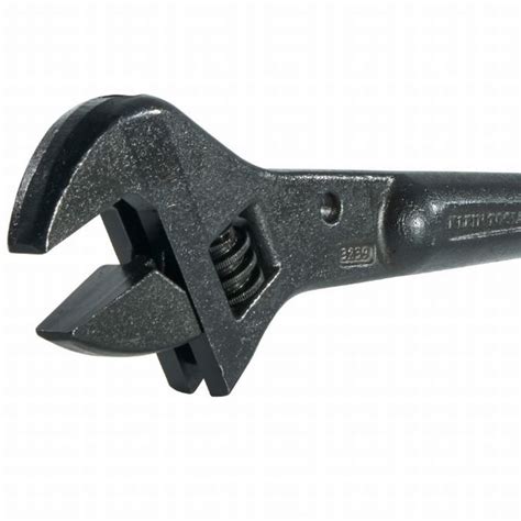 Klein Tool 16 Adjustable Construction Wrench Wtether Hole