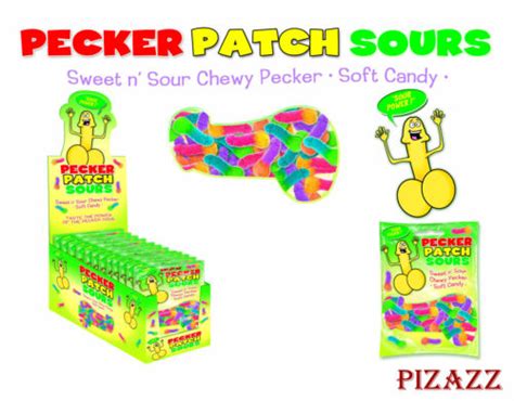 1 Box Of 12 Pecker Patch Sours Chewy Shaped Soft Gummy Candy Party T Ebay