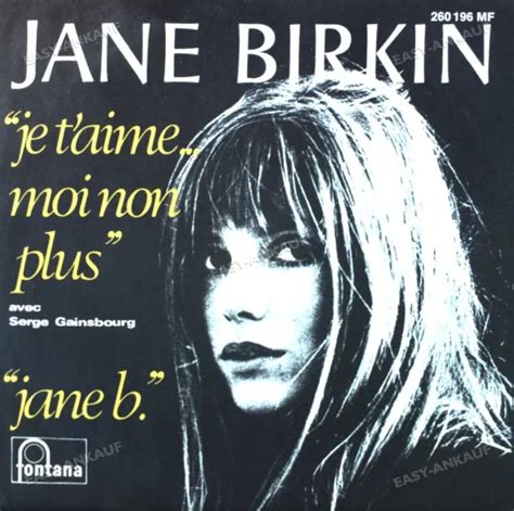JANE BIRKIN AVEC Serge Gainsbourg Je T Aime Moi Non Plus PicClick UK