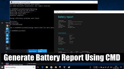 How To Check Battery Capacity And Battery Health Report In Windows