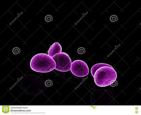 Purple Cells 3d Illustration Stock Illustration Illustration Of