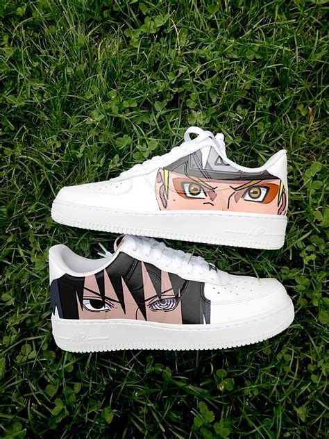 Naruto Sasuke Custom Nike Air Force Onecustom Sneakers Custom Shoes