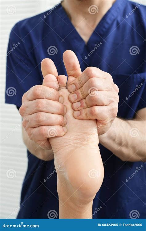 Male Hands Doing Foot Massage Stock Image Image Of Luxury Japanise 68423905