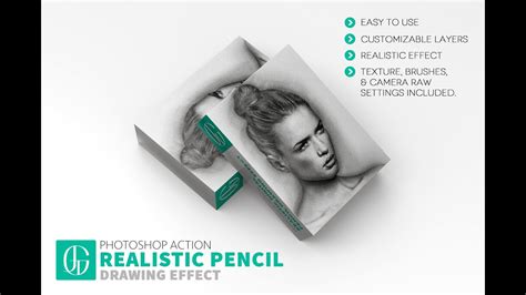 Realistic Pencil Drawing Effect Photoshop Action Youtube