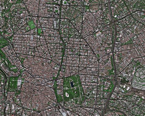 Imagen Satelital Del Centro De Madrid Tama O Completo Gifex