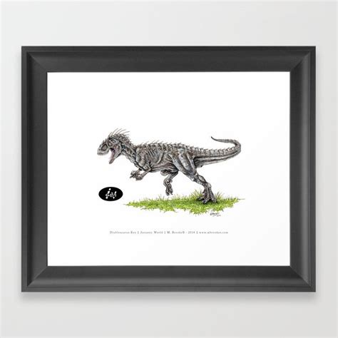 Jurassic World Indominus Rex I Rex Framed Art Print By M Brookes