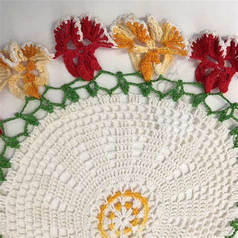 Colorful Flower Doilies