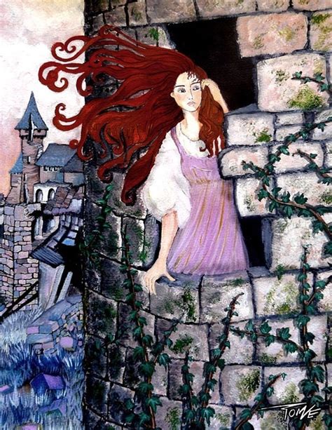 Princess In A Tower Painting Princess Art