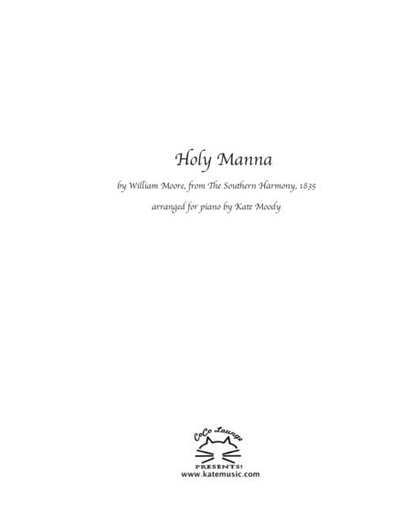 Holy Manna Sheet Music William Moore Piano Solo