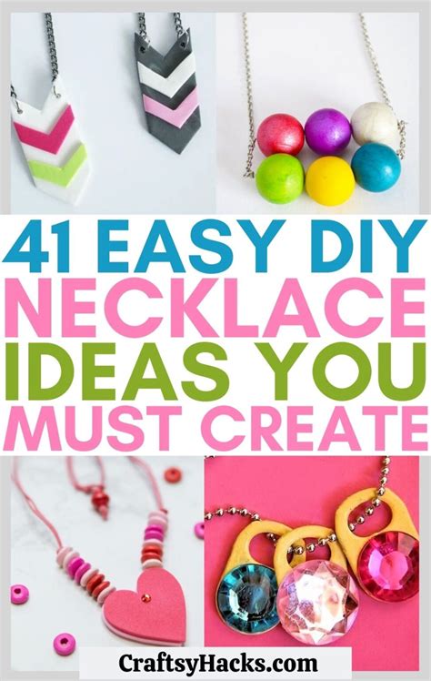 41 DIY Necklace Ideas Anyone Can Make Craftsy Hacks