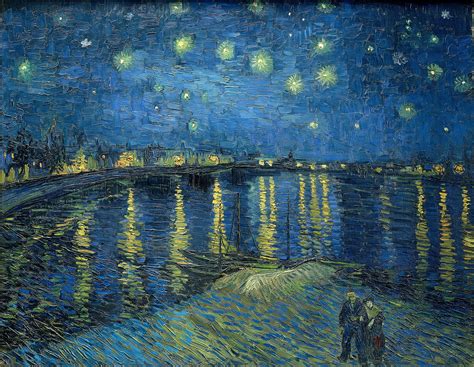Vincent Van Gogh Starry Night Over The Rh Ne X R Museum