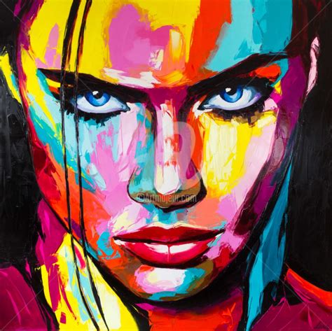 Determination Painting By Lana Frey Artmajeur Portrait Painting
