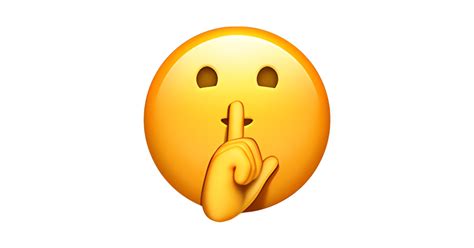 🤫 Visage Avec Un Doigt Sur La Bouche Emoji — Signification Copier