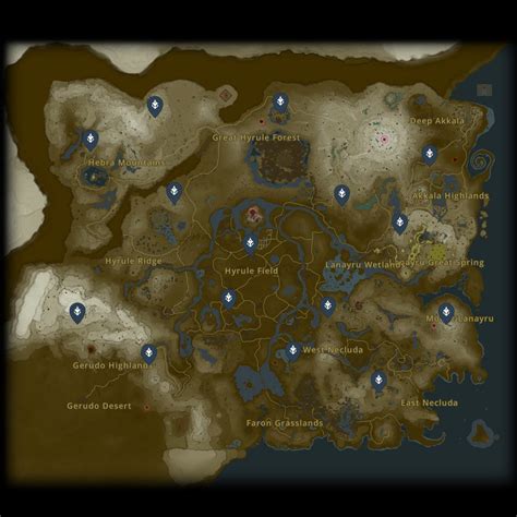 Totk Sky Tower Locations And Map All Sky Towers In Tears Of The