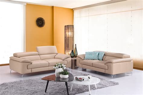 Full Genuine Leather Living Room Set Aria Westlake Village