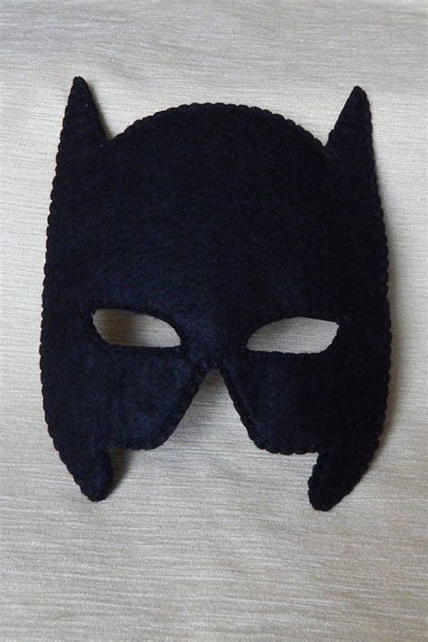 Batman Felt Mask Superhero Batman Mask Felt Superhero Etsy Batman