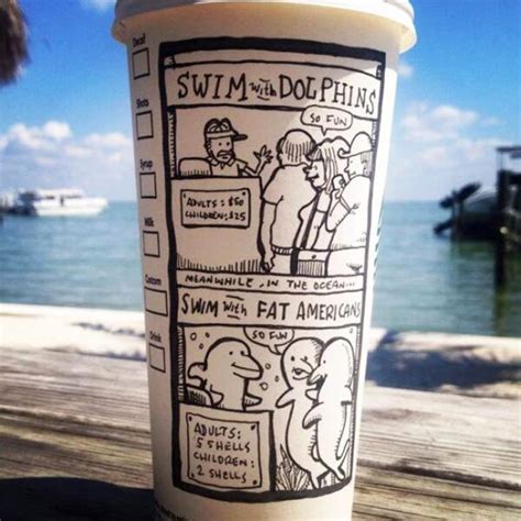 Shop affordable wall art to hang in dorms, bedrooms, offices, or anywhere blank walls aren't welcome. This Guy's Starbucks Coffee Cup Cartoons Will Perk Up Your ...