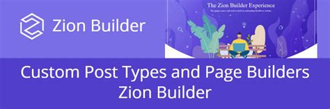 Custom Post Types And Page Builders Zion Builder Webtng
