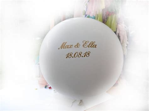 Personalized Balloon Vinyl Name Custom Balloons Bridal Etsy