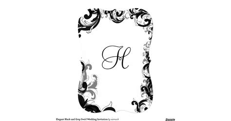 Fancy Swirl Wedding Invitation 5 X 7 Invitation Card Zazzle