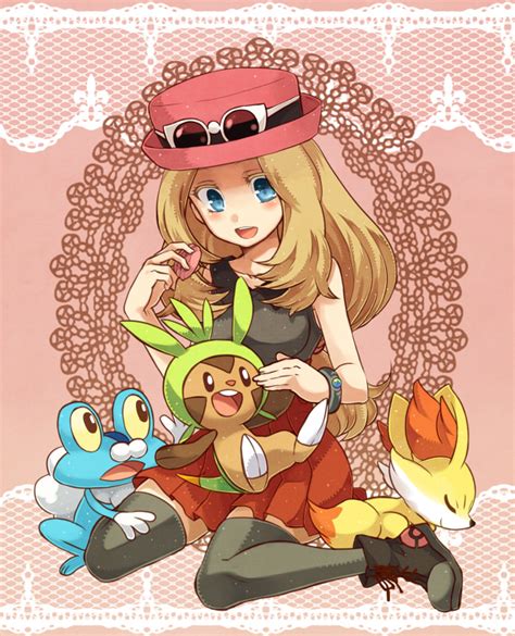 Serena Fennekin Chespin And Froakie Pokemon And More Drawn By