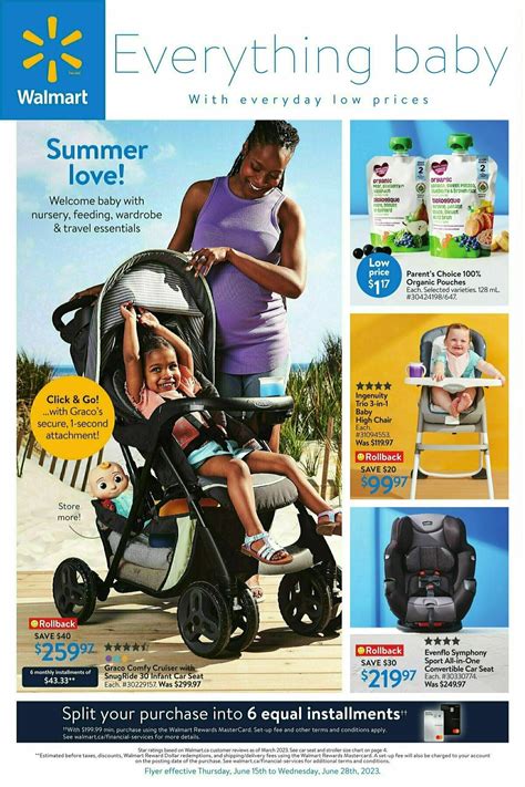 Walmart Baby And Toddler Flyer From June 15