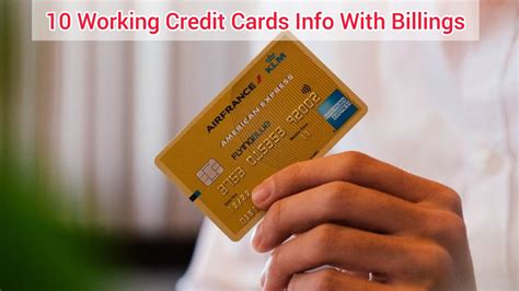 People can use the security code of the card for verification when buying goods. 10 Working Credit Cards Informations with Billings & zip ...