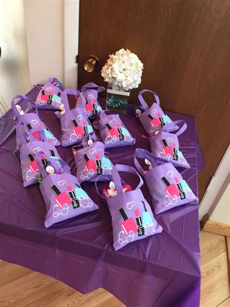 Spa Party Favor Bags Spa Party Favors Pamper Party Party Favor Bags