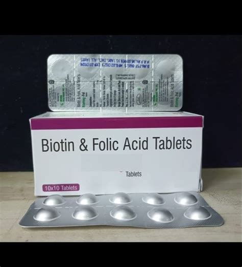 Biotin And Folic Acid Tablets At Rs 105box Folic Acid Capsule In