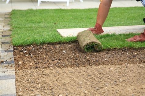 Spread 2 inches (5.1 cm) of topsoil or compost and other amendments over the soil. Tips for Soil Preparation Before Laying Sod - Over The Big ...
