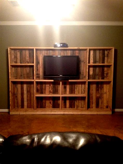This gorgeous bamboo plywood diy entertainment center stands out against the rest, thanks to the sheer elegance of the material used to create it. DIY entertainment center ideas, plans, built in, refurbish ...