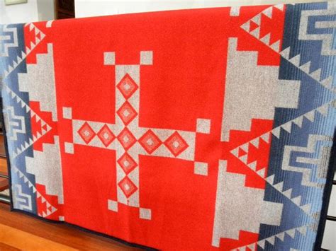 Pendleton Wool Blanket Native American Reversible Navajo Blanket