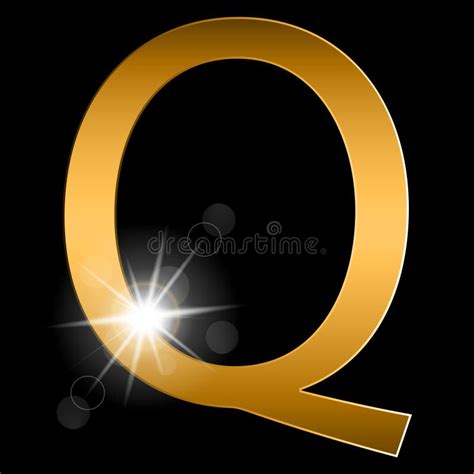 Letra Do Alfabeto Letra Q Logotipo Do Alfabeto Do Ouro Estilo De Fonte