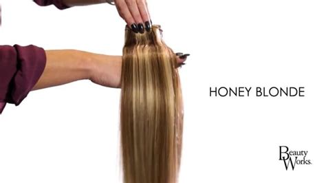 18 Inch Double Hair Set Weft Honey Blonde Beauty Works