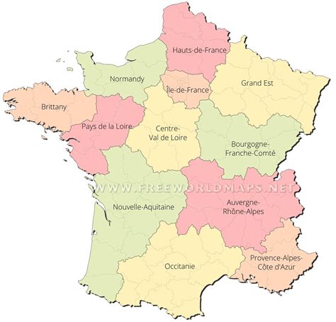 Send A Image Of Outline Political Map Of France With The States