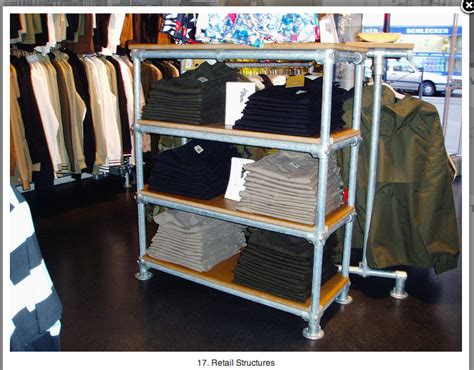 Check spelling or type a new query. shelving with pipes | Clothing rack, Retail clothing racks ...