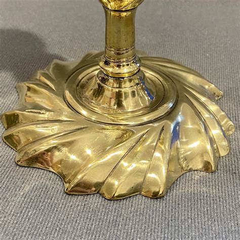 Rare Georgian Brass Single Candlestick Antiques Hemswell Antique
