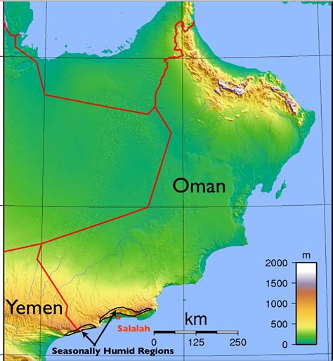 Humid Areas Of Dhofar Map3 GeoCurrents