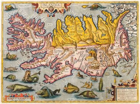 Bishop Gudbrandur Þorláksson s map of Iceland 1590 Iceland map