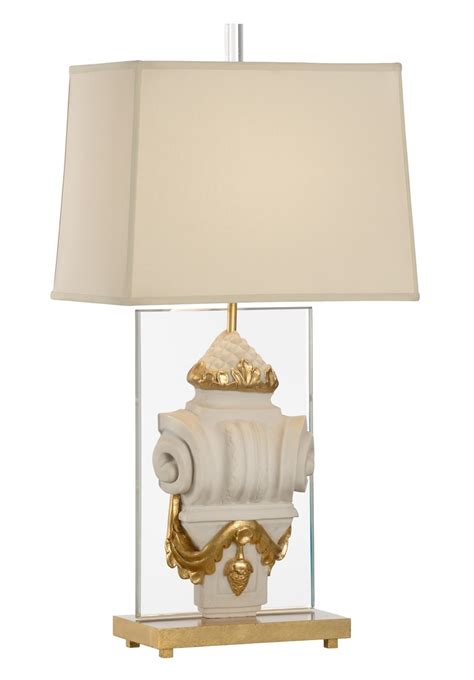 Wildwood Lamps Camelot White And Gold Lamp 60492