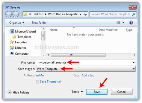 How To Save Word Document As Template Office