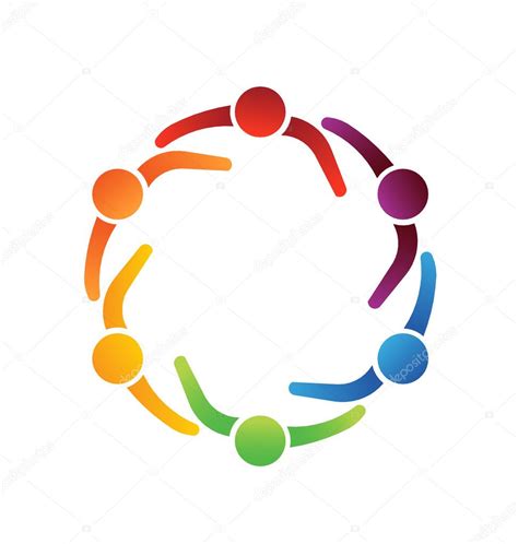 Vector Logo Team Meeting 6 Design Icon — Stock Vector © Deskcube 38123063