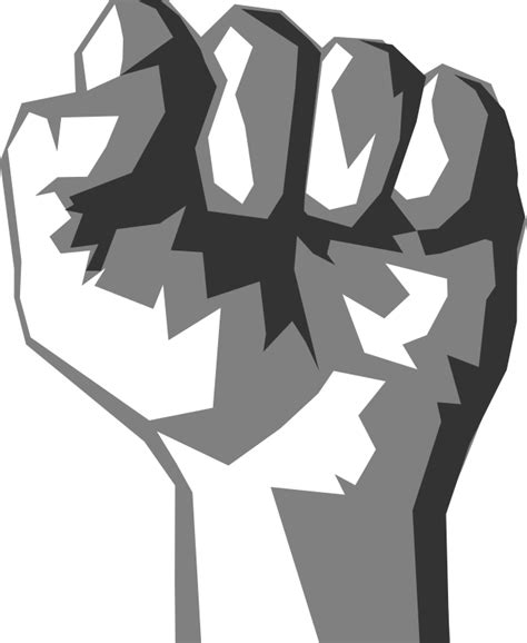 gray fist openclipart