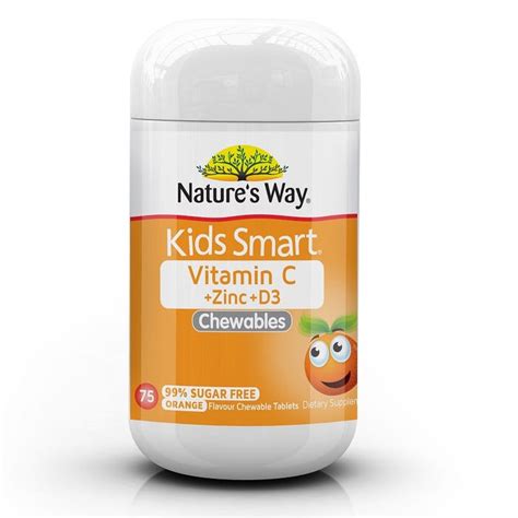 Buy Natures Way Kids Smart Vitamin C Zinc And D Chewable Tab X 75