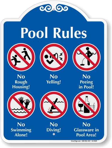 Safety Rules At Swimming Pool Desolateable