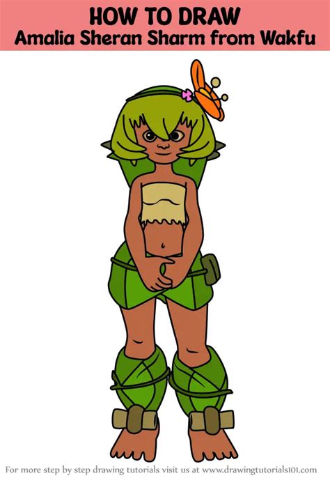 How To Draw Amalia Sheran Sharm From Wakfu Wakfu Step By Step