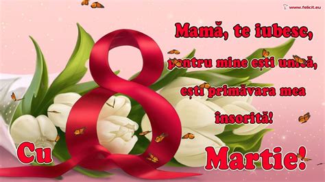 Meloritm versuri 8 martie mamă, azi e ziua ta: 8 Martie Felicitare pentru scumpa mea MAMĂ - YouTube