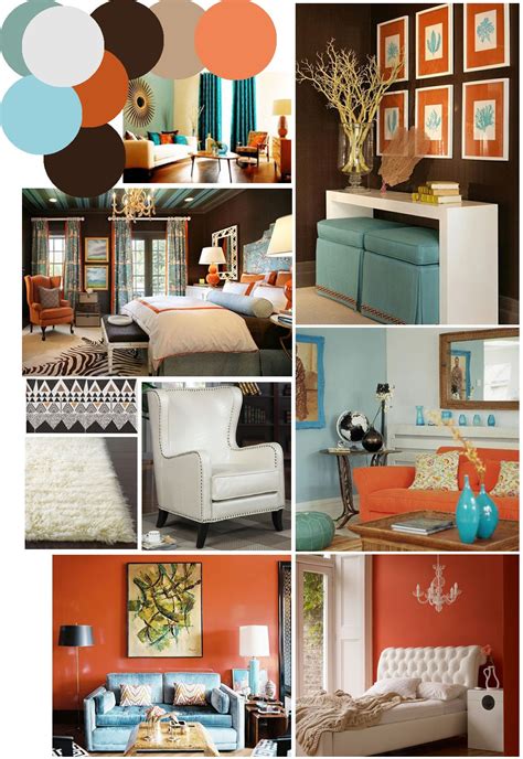 20 Teal And Orange Living Room Decor Ideas Pimphomee