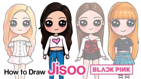 How To Draw Jisoo Blackpink Kpop Cute Little Drawings Cute